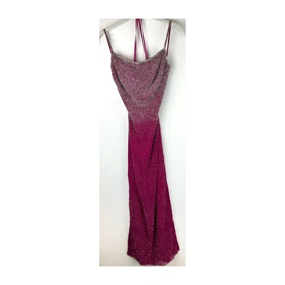 Saks Fifth Avenue | Dresses | Y2k 9s Saks Fifth Avenue Dress Beaded  Backless Gown Size S Formal Black Tie | Poshmark